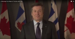 A message and reading from Mayor of Toronto John Tory